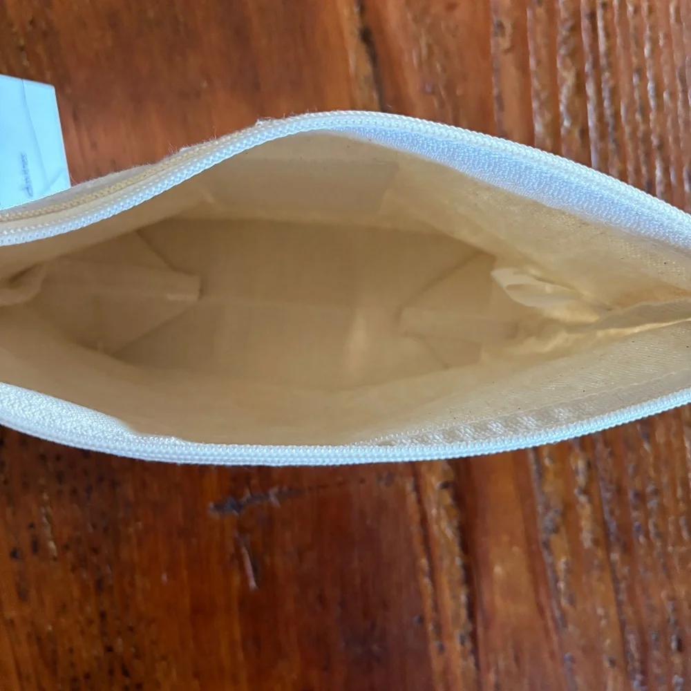 NWT Davines Cotton Canvas Cosmetic Pouch Bag